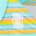 Spokey ALTUS Samorozkladací plážový stan, 195 x 100 x 85 cm, farebné pruhy