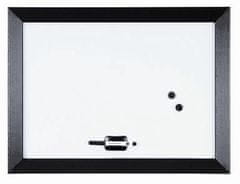 Bi-Office Magnetická tabuľa Kamashi, biela, čierny rám
