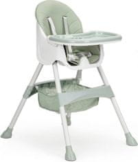EcoToys Jedálenská stolička 2v1 zelená