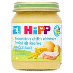 HiPP BIO Zemiakové pyré s kukuricou a morčacím mäsom 125 g