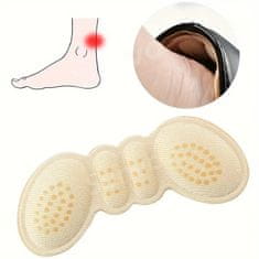 VIVVA® Ergonomické univerzálne vložky do topánok mäkké vankúšiky na päty (4 ks, 2x čierne, 2x béžové) | CUSHYHEELS