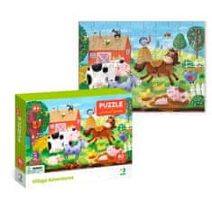 DoDo Puzzle Farma 32x23cm 60 dílků v krabičce 24x18x4cm