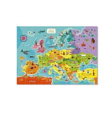 DoDo Puzzle Mapa Evropy 64x46cm 100 dílků v krabičce 28x18,5x6,5cm