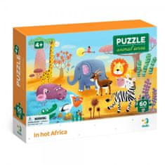 DoDo Puzzle Afrika 32x23cm 60 dílků v krabičce 24x18x4cm