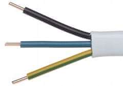 AKS Zielonka Elektrický kábel 3x1,5mm 15m OMYp 300/500V