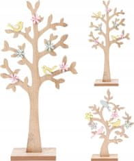 Koopman Dekoratívny stromček na stojane 27 cm drevený