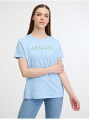Armani Exchange Svetlomodré dámske tričko Armani Exchange S
