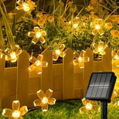 Mormark LED svetelná interiérová kvetinová reťaz (3 m, 20 svetielok) – žltá | DAISYGLOW
