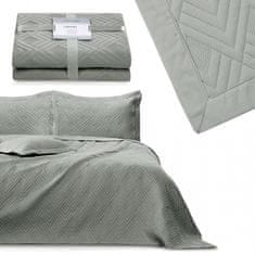 AmeliaHome , Obojstranný pléd /prehoz na posteľ Ophelia, 240x260 cm, oceľová sivá