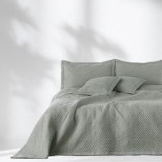 AmeliaHome , Obojstranný pléd /prehoz na posteľ Ophelia, 170x210 cm, oceľová sivá