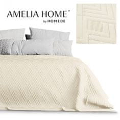AmeliaHome , Obojstranný pléd /prehoz na posteľ Ophelia, 220x240 cm, béžová