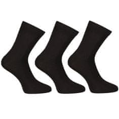 Nedeto 3PACK ponožky členkové bambusové čierne (3PBK01) - veľkosť M