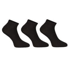 Nedeto 3PACK ponožky nízke bambusové čierne (3PBN01) - veľkosť XL