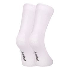 Nedeto 3PACK ponožky členkové bambusové biele (3PBK02) - veľkosť M