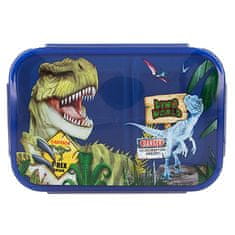 Dino World Desiatový box , Modrý, 2 priehradky