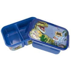 Dino World Desiatový box , Modrý, 2 priehradky