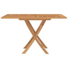 Vidaxl Skladací záhradný stôl 110x110x75 cm tíkový masív