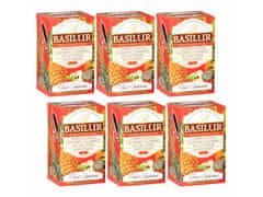 Basilur BASILUR Fruit Infusions - Ovocný čaj bez kofeínu, 4 príchute v sáčkoch 25 x 1,8 g x6