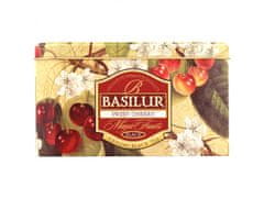 Basilur BASILUR SWEET CHERRY Čierny cejlónsky čaj v sáčkoch, v ozdobnej plechovke 20x2 g x1