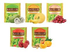 Basilur BASILUR Fruit Infusions - Zelený ovocný čaj, 5 príchutí v sáčkoch 25 x 1,5 g x1