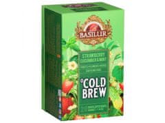 Basilur BASILUR Cold Brew - Ovocný čaj bez kofeínu s arómou jahody, uhorky a mäty, čaj na studeno v sáčkoch 20 x 2 g x1