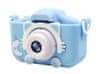  18257 Detský digitálny fotoaparát mačka modrá