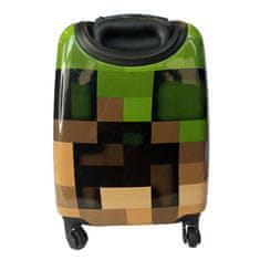 bHome Detský cestovný kufor Minecraft Pixel 29l