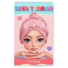 Top Model Vlasový turban , Candy, ružový