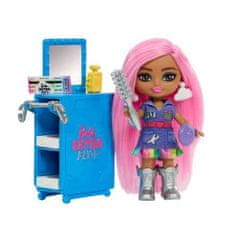 Mattel Barbie Extra Fly Minis ružové lietadlo + bábika pilotka