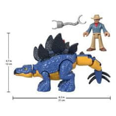 Mattel Jurský svet Imaginext dinosaurus Stegosaurus + Dr. Grant