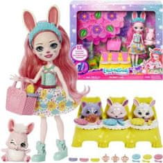Mattel Bábika Enchantimals Bree Bunny so zajačikom Twist + prekvapenie