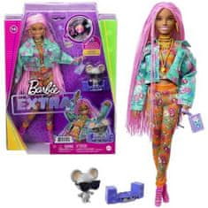 Mattel Barbie Extra štýlová bábika + myška DJ