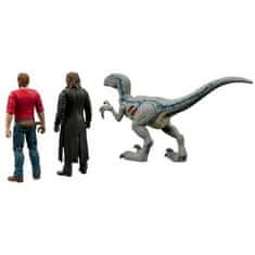 Mattel Figúrky Jurský svet – Owen, Velociraptor Blue, Rain Delacourt