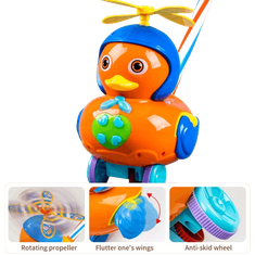 CAB Toys Choditko káčer s vrtuľkou orange