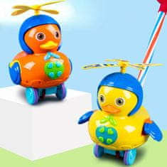CAB Toys Choditko káčer s vrtuľkou žltý