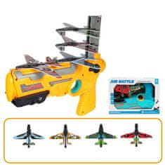 CAB Toys Hračkárske katapultovacie lietadlo s ručným ovládaním (1x katapult, 4x lietadlo)
