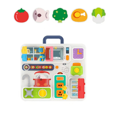 CAB Toys Montessori kuchynka Busy Board svetelná tabuľa so zvukovými efektmi