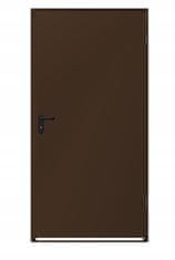 PSB Vonkajšie dvere z technickej ocele 100x200cm hnedé