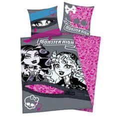 Herding Obliečky bavlna Monster High pink 140x200, 70x90 cm