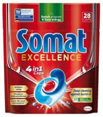 Henkel Kapsule do umývačky riadu 4 v 1 28 ks tabliet Somat Excellence