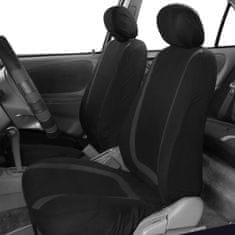 Univerzálna 8-dielna súprava poťahov autosedačky (2x predné, 3x zadné sedadlá, 8x opierka hlavy) – čierna | CARFIT