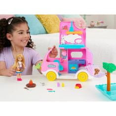 Mattel Bábika Barbie camper Chelsea mini + doplnky pre zvieratá HNH90 ZA5091