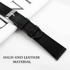 BStrap Leather Italy remienok na Garmin Vivoactive 5, black