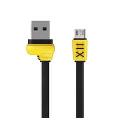 REMAX  Kábel na bežecké topánky RC-112m - USB na Micro USB - 1 meter čierny
