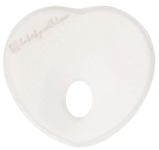 KikkaBoo Ergonomický polštářek z paměťové pěn Heart Airknit White