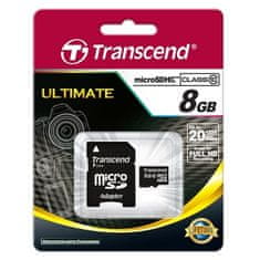Transcend Pamäťová karta microSDHC 8GB Class 10 TS8GUSDHC10
