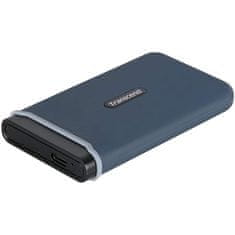 Transcend Externí pevný SSD disk ESD370C 250GB USB 3.1 Gen2 (USB-C) - modrý