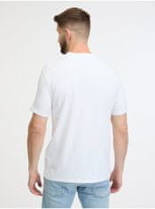 Karl Lagerfeld Biele pánske tričko KARL LAGERFELD XL