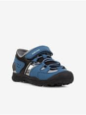 Geox Tmavomodré chlapčenské outdoorové sandále Geox Vaniett 24