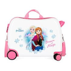 Jada Toys Detský cestovný kufor na kolieskach / odrážadlo DISNEY FROZEN Pink Magic, 34L, 4729861